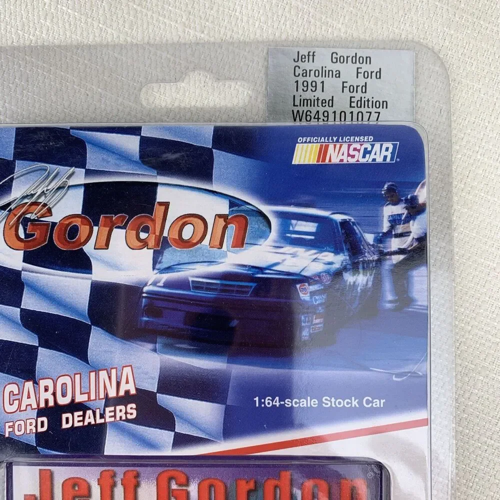 1991 Action Jeff‎ Gordon #1 Carolina Ford Dealers Thunderbird 1:64 NASCAR LE
